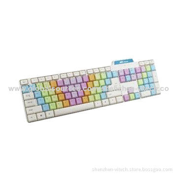 2.4G and Multi-color Choices, Keys Wireless Keyboard, FCC, CE Marks
